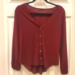 Burgundy Notebuk top Size: Medium